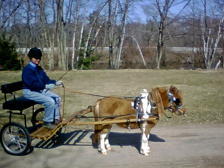 Hooked to cart March 2009